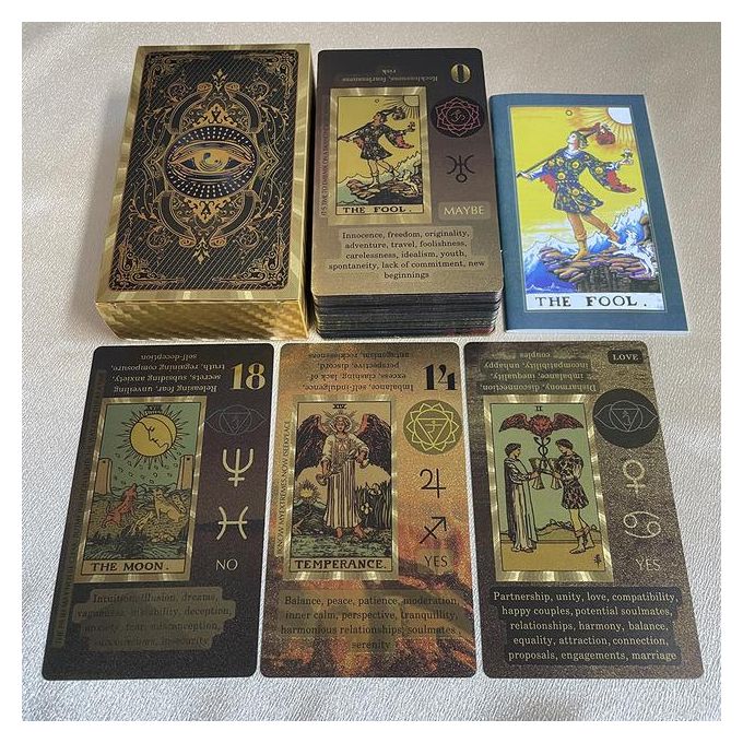 Golden Foil Tarot Deck